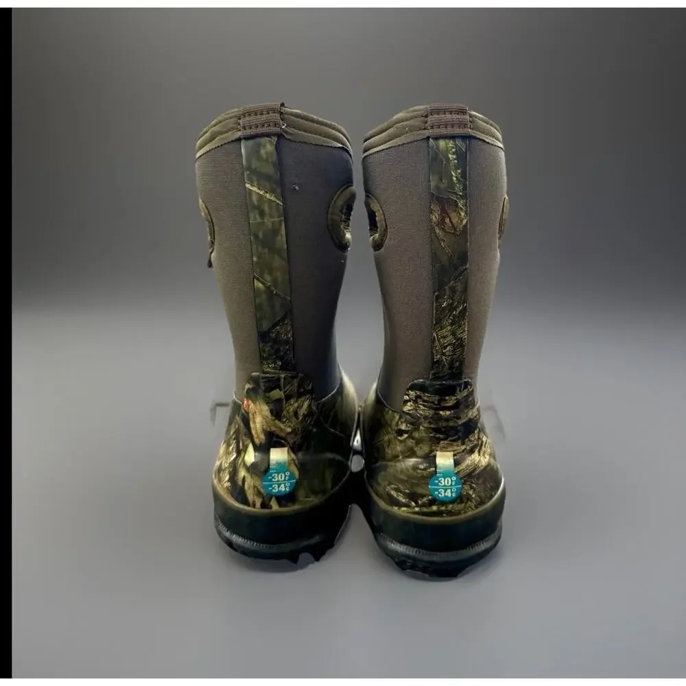 Bogs Kids Waterproof Camo Rain Boots Youth Size 10 Neoprene Pull On